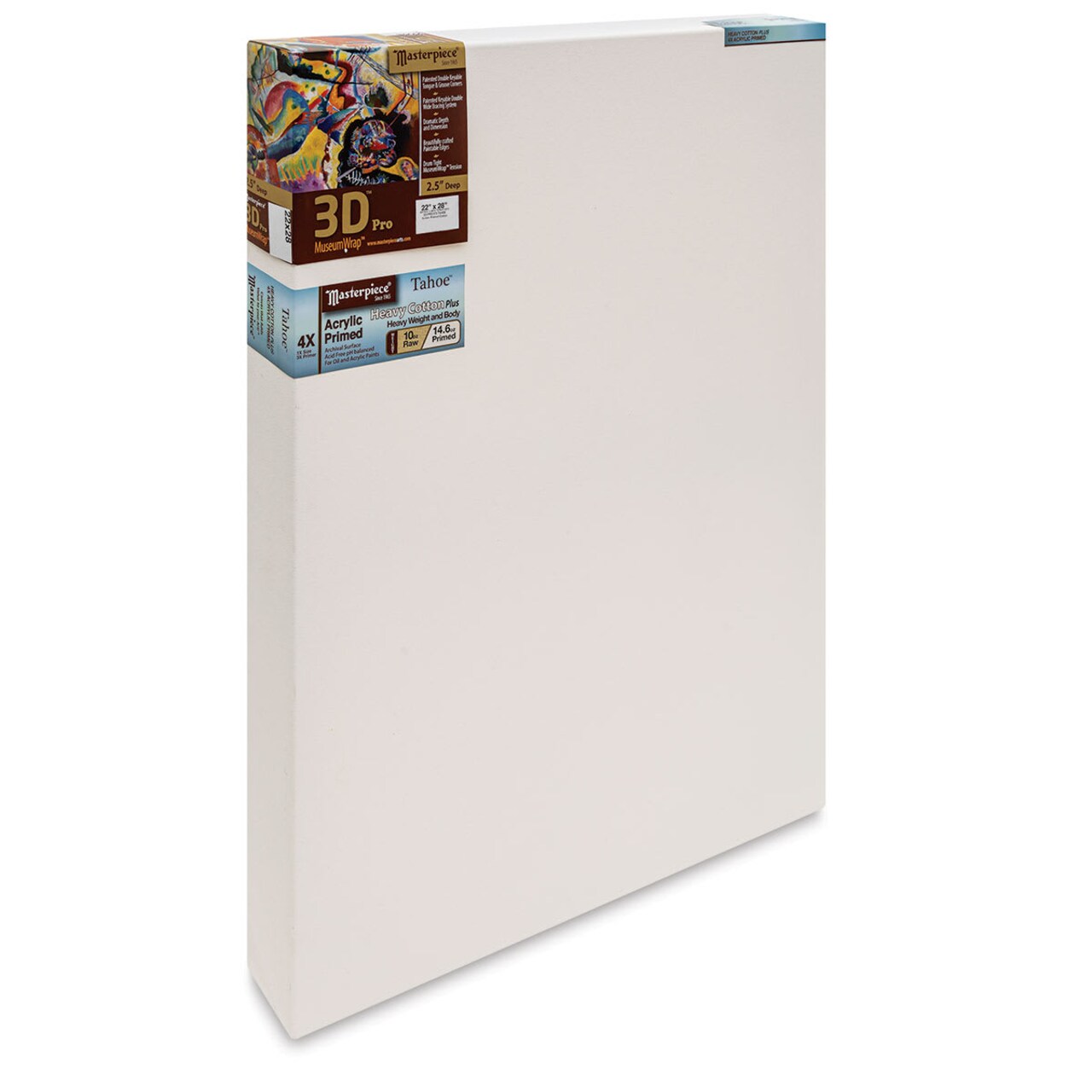 Masterpiece Tahoe Cotton Canvas - 22" x 28", 2-1/2" Profile, Acrylic Primed